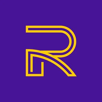 Modern RA Letter Monogram Logo Design Illustrazione stock