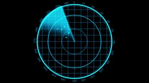 Modern radar sreen display. Stock Illustration