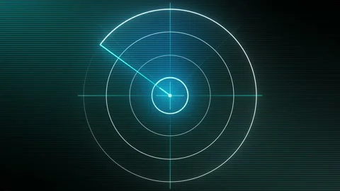 Modern Radar White Stock Footage 133663207