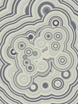 Modern radio waves pattern abstract background. 3d render digital illustration Stock Illustration