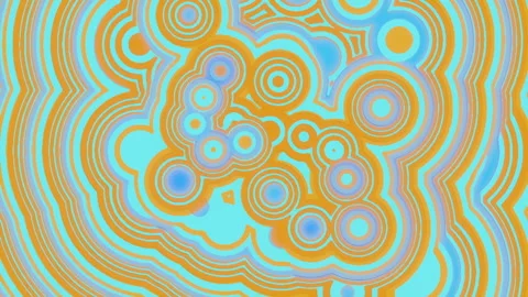 Modern radio waves pattern of concentric circles. 3d rendering loop animation HD Stock Footage 132886211