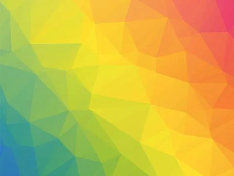 Modern rainbow colored triangular background Stock Illustration
