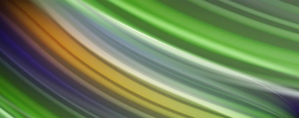 Modern rainbow liquid color flow colorful poster. Wave Liquid shape in black Illustrazione stock