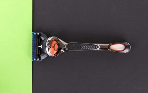 Modern razor isolated Stock Photos