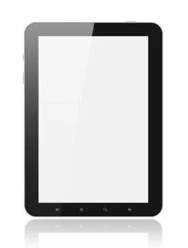 Modern realistic digital tablet pc Stock Photos