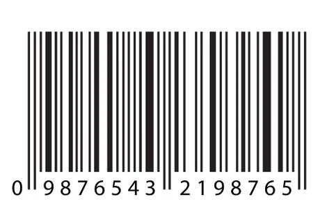 Modern Realistic Simple Flat Barcode Sign in Vector Isolated on White Background Stock-Illustration