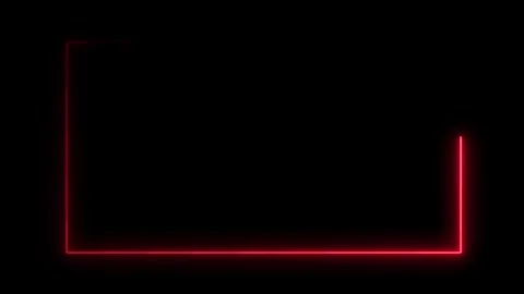 Modern rectangle border, Glowing Rectangle Frame Appears 4K animation. Video stock 321637034