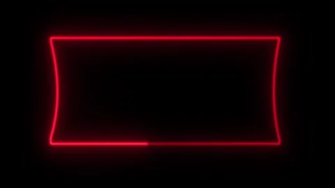 Modern rectangle border, Glowing Rectangle Frame Appears 4K animation. Stock Footage 321637152