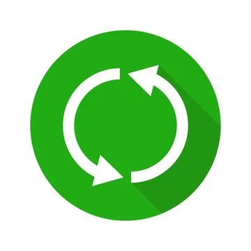 Modern recycling mark icon. Vector. Stock Illustration