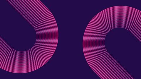 Modern Red Abstract Half Circle Lines Vector Background Stock Illustration