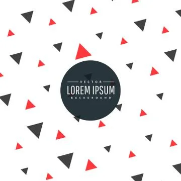 Modern red and black triangles pattern background Stock Illustration
