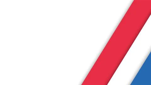 Modern Red and Blue Diagonal Stripes Design. Stock Illustration