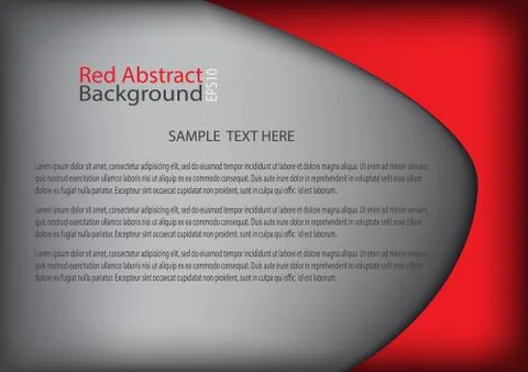 Modern red background,copy space for text and message Stock Illustration