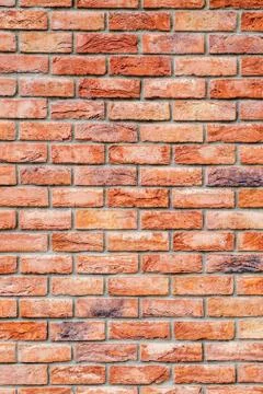 Modern red brick facade vertical Stock Photos