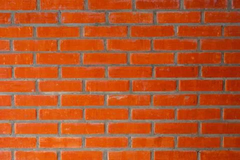 Modern red brick wall background Stock Photos