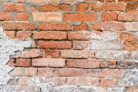 Modern red brick wall texture pattern background. Stock Photos