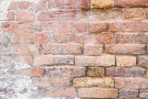 Modern red brick wall texture pattern background. Stock Photos