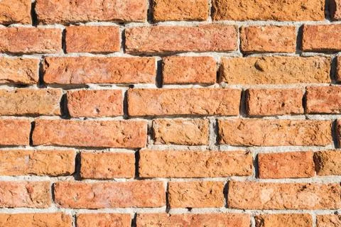 Modern red brick wall texture pattern background. Stock Photos