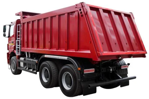 Modern red dumper. Stock Photos