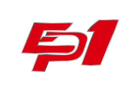 Modern red dynamic logo Stock Illustration