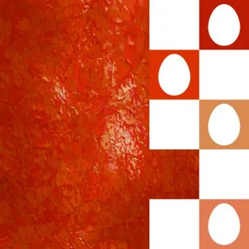 Modern red Easter background. EPS 8 Illustrazione stock