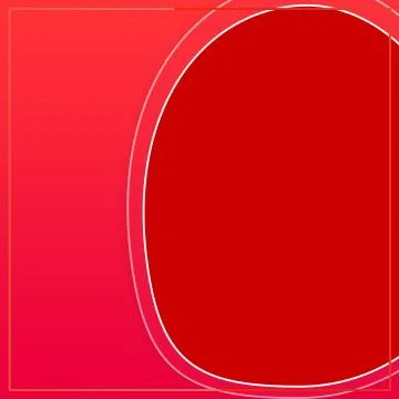 Modern Red Empty Shape With Frame On Pink Background Template Stock Illustration