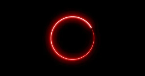 Modern red glowing preloader and progress loading circle Stock Footage 130164918