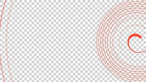 Modern red spiral design element for professional templates Stock Illustration