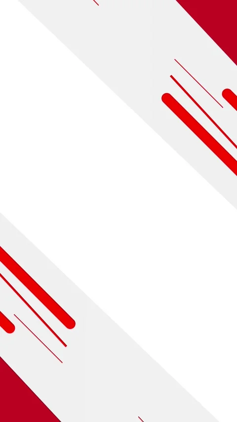 Modern red white abstract layout diagonal stripes, bright empty center, fast Video stock 334121802