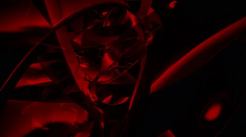 Modern Reflective Abstract Red Matrix Ri... | Stock Video | Pond5