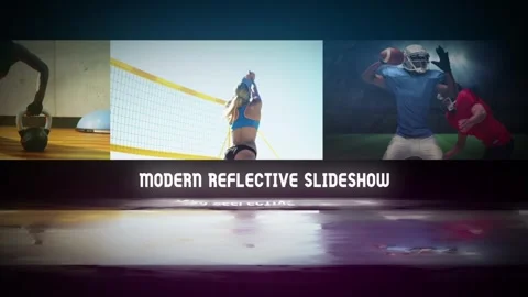 Modern Reflective Slideshow ~ After Effects #254772933