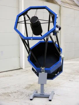 Modern reflector telescope Foto stock