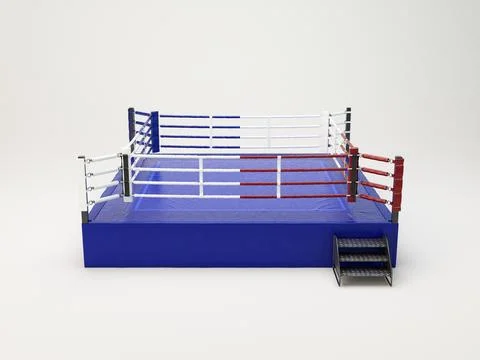 Modern Regulation Boxing Ring Stock Illustration