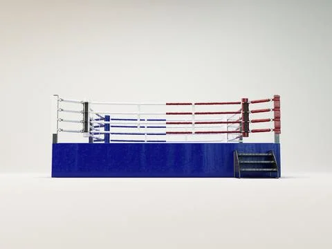 Modern Regulation Boxing Ring Stock Illustration