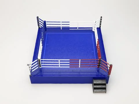 Modern Regulation Boxing Ring Stock Illustration