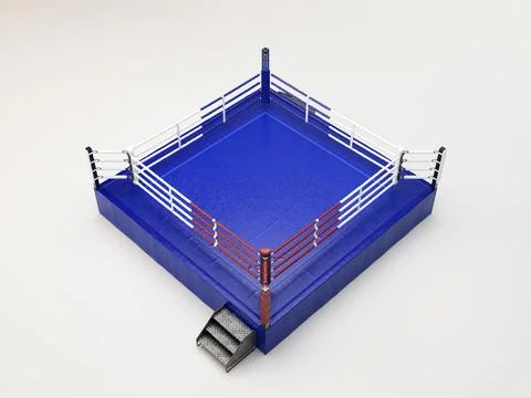 Modern Regulation Boxing Ring Stock Illustration
