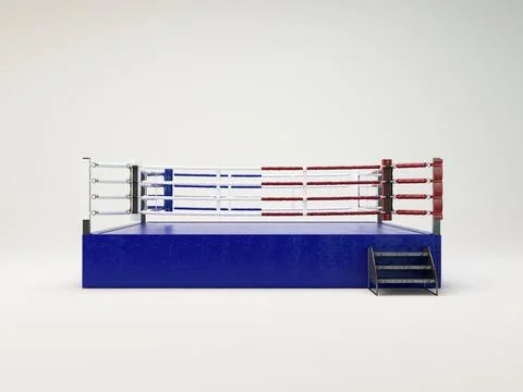 Modern Regulation Boxing Ring Stock Illustration