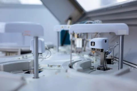 Modern reliable apparatus processing data Foto stock