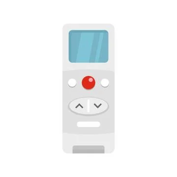 Modern remote control conditioner icon, flat style Illustrazione stock