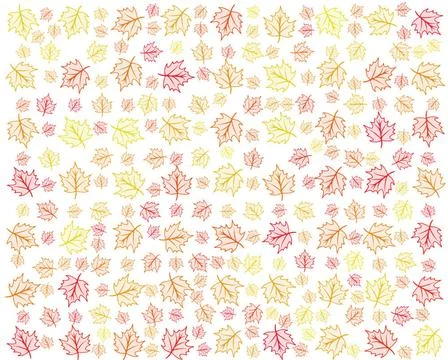  modern repeating maple leaf pattern in bright autumn colors modern repeat... Foto stock