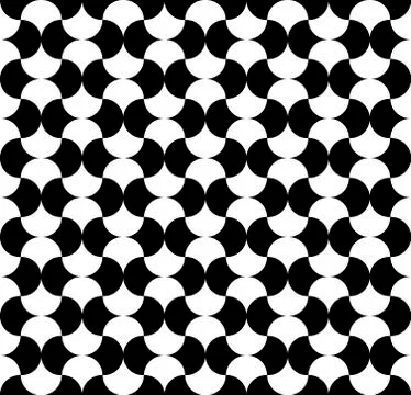 Modern repeating seamless pattern of repeat round shapes. Stylish texture. Ge Stock Illustration