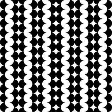 Modern repeating seamless pattern of repeat round shapes. Stylish texture. Ge Illustrazione stock