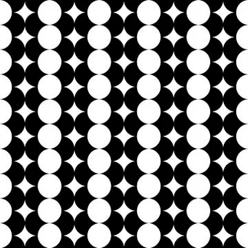 Modern repeating seamless pattern of repeat round shapes. Stylish texture. Ge Stock Illustration