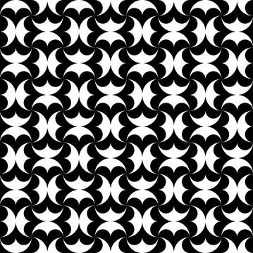 Modern repeating seamless pattern of repeat round shapes. Waves design elements Illustrazione stock