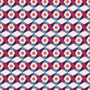 Modern repeating vector multicolor honeycomb Texture Stock Illustration