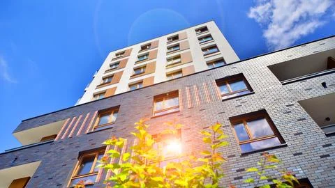 Modern residential area. Stock Photos