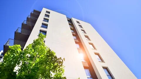 Modern residential area. Stock Photos