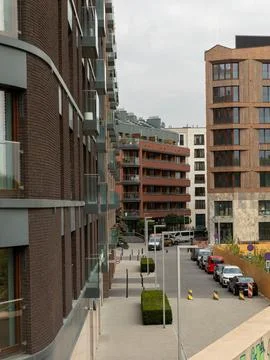 Modern residential blocks. Stock Photos