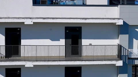 Modern residential building facade. Stock Footage 340897022