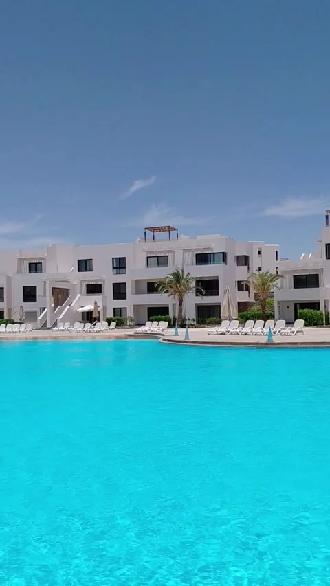 A modern residential complex in Hurghada Stock Footage 336230254